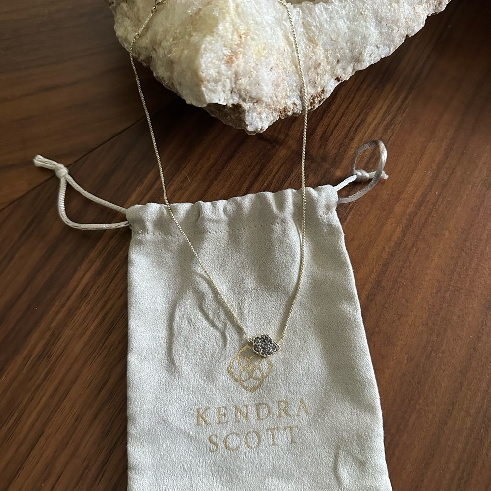 Kendra Scott Gold Necklace with Silver Pendant